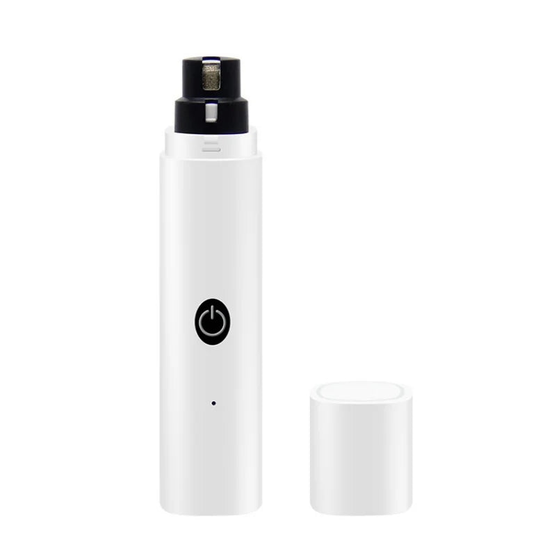 Electric Pet Nail Grinder for Dogs Cats, Quiet Claw Trimmer with LED Light & Safety Guard, Rechargeable Puppy Nail File Painless