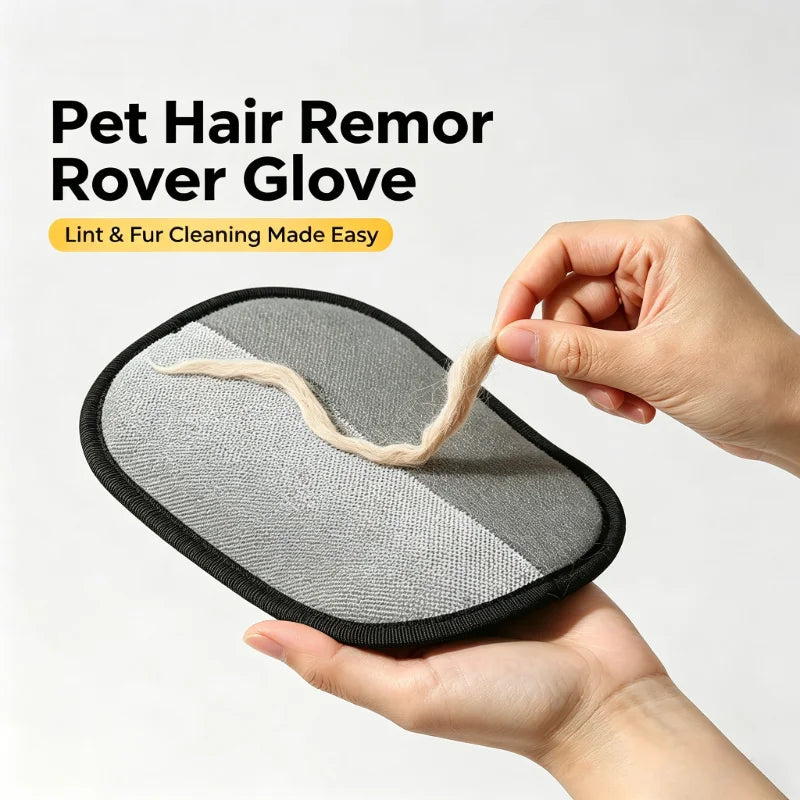 Pet Hair Remover Glove Portable Static Lint Remover Brush for Cat Dog Hair Carpet Sofa Clothes Reusable Cleaning Tool