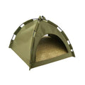 Foldable Semi Enclosed Pet Tent Detachable Washable Cat House Four Season Shelter for Indoor Outdoor Cats Dogs Sleeping Cave Bed